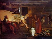 Adam Elsheimer - Jupiter and Mercury in the house of Philemon and Baucis